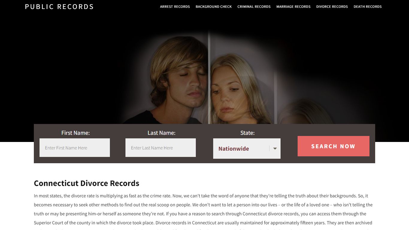 Connecticut Divorce Records | Enter Name and Search. 14Days Free